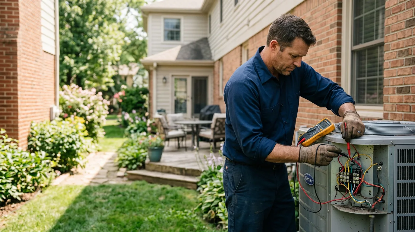 HVAC technician working near Fenton, MO